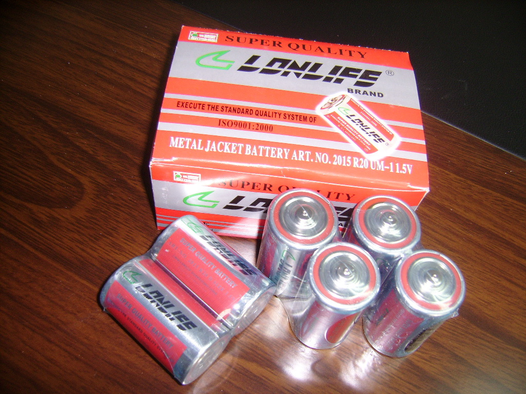 大號鐵殼煤氣灶電池，大號熱水器電池，R20電池，1號電池