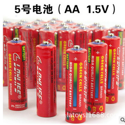 5號膠蓋電池，鐘表電池，玩具電池，R6S碳性電池